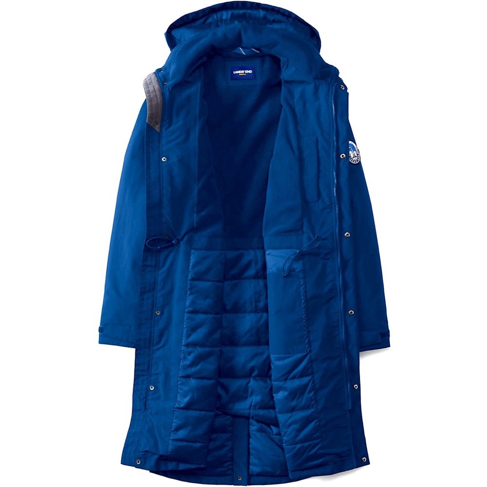 NWT!! Lands’ End Size L Men’s Stadium Parka in Navy Blue💙 - Picture 6 of 10